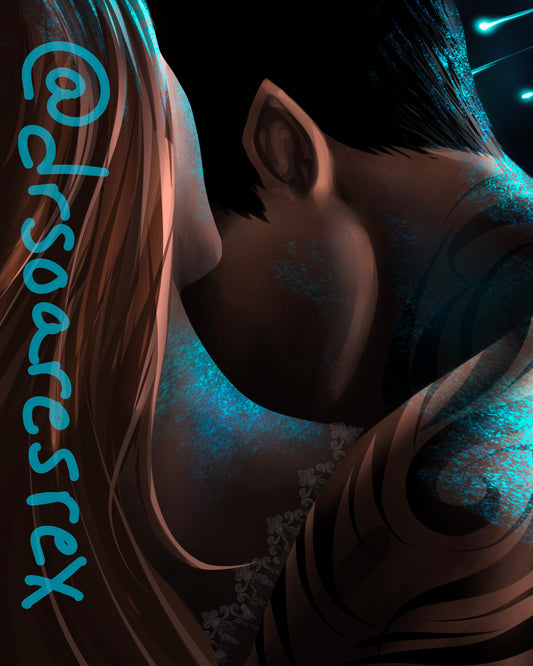 Feyre and Rhys at Starfall (Licensed Print)